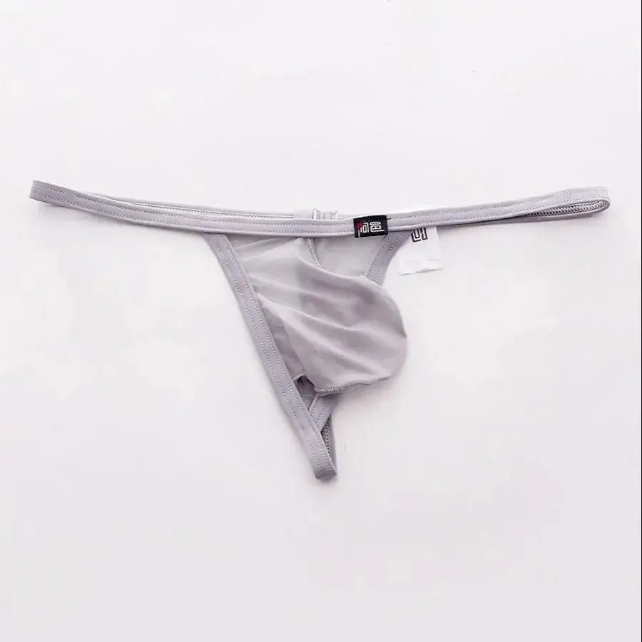 Ultra - Thin Transparent One - Strap Thong - WOWihte