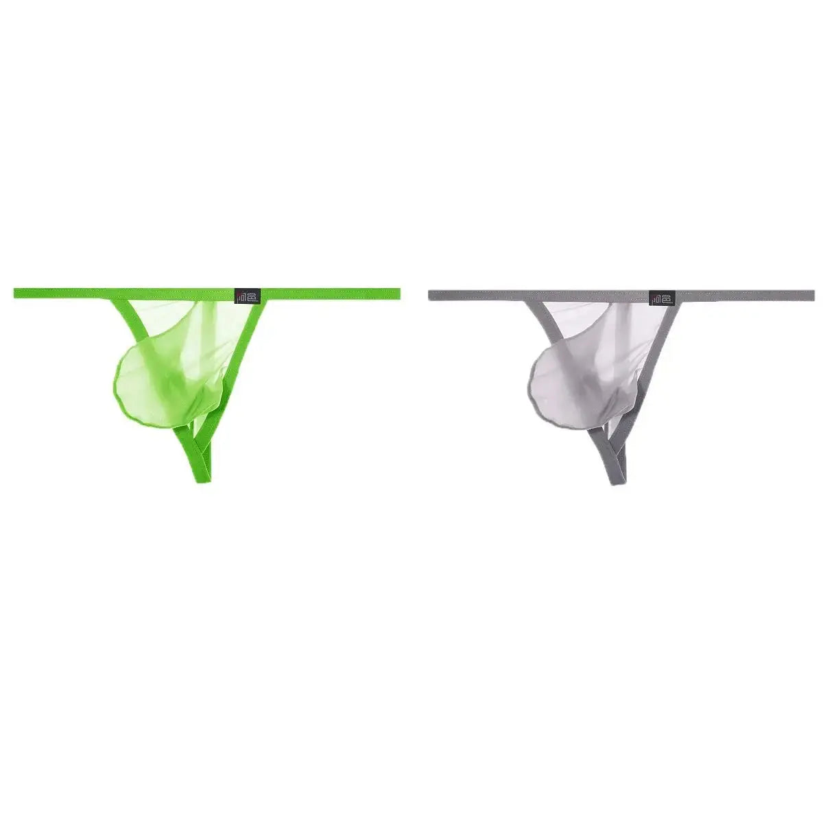 Ultra - Thin Transparent One - Strap Thong - WOWihte