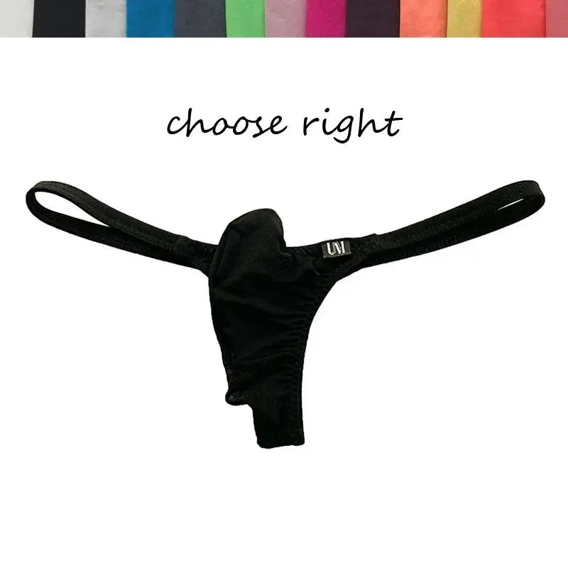 UnderMoon Silk Mesh Thong - WOWihte