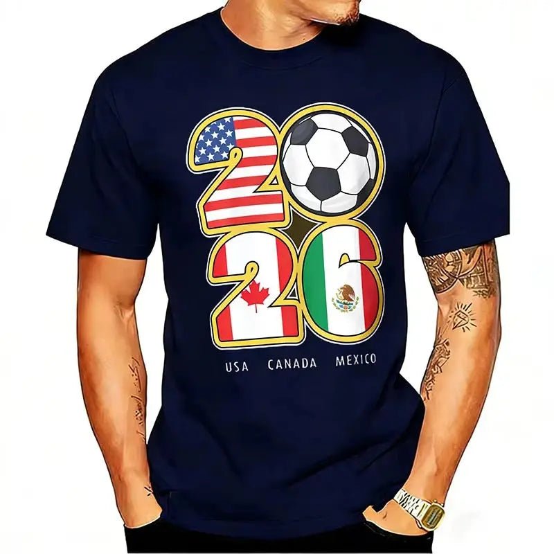 USA Canada Mexico Soccer Tee 2026 - WOWihte