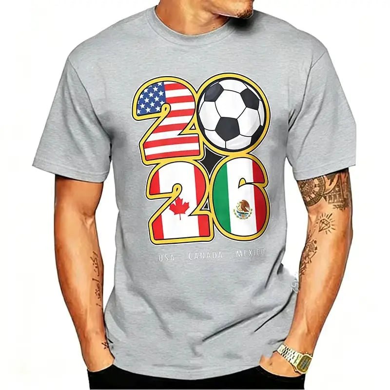 USA Canada Mexico Soccer Tee 2026 - WOWihte