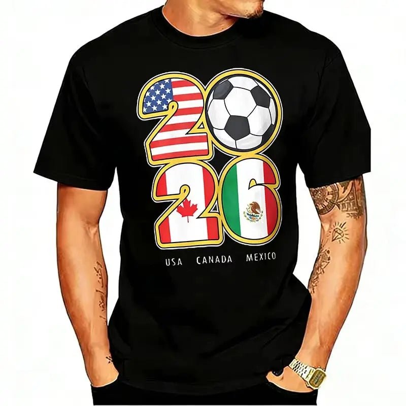 USA Canada Mexico Soccer Tee 2026 - WOWihte