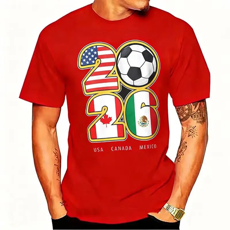 USA Canada Mexico Soccer Tee 2026 - WOWihte