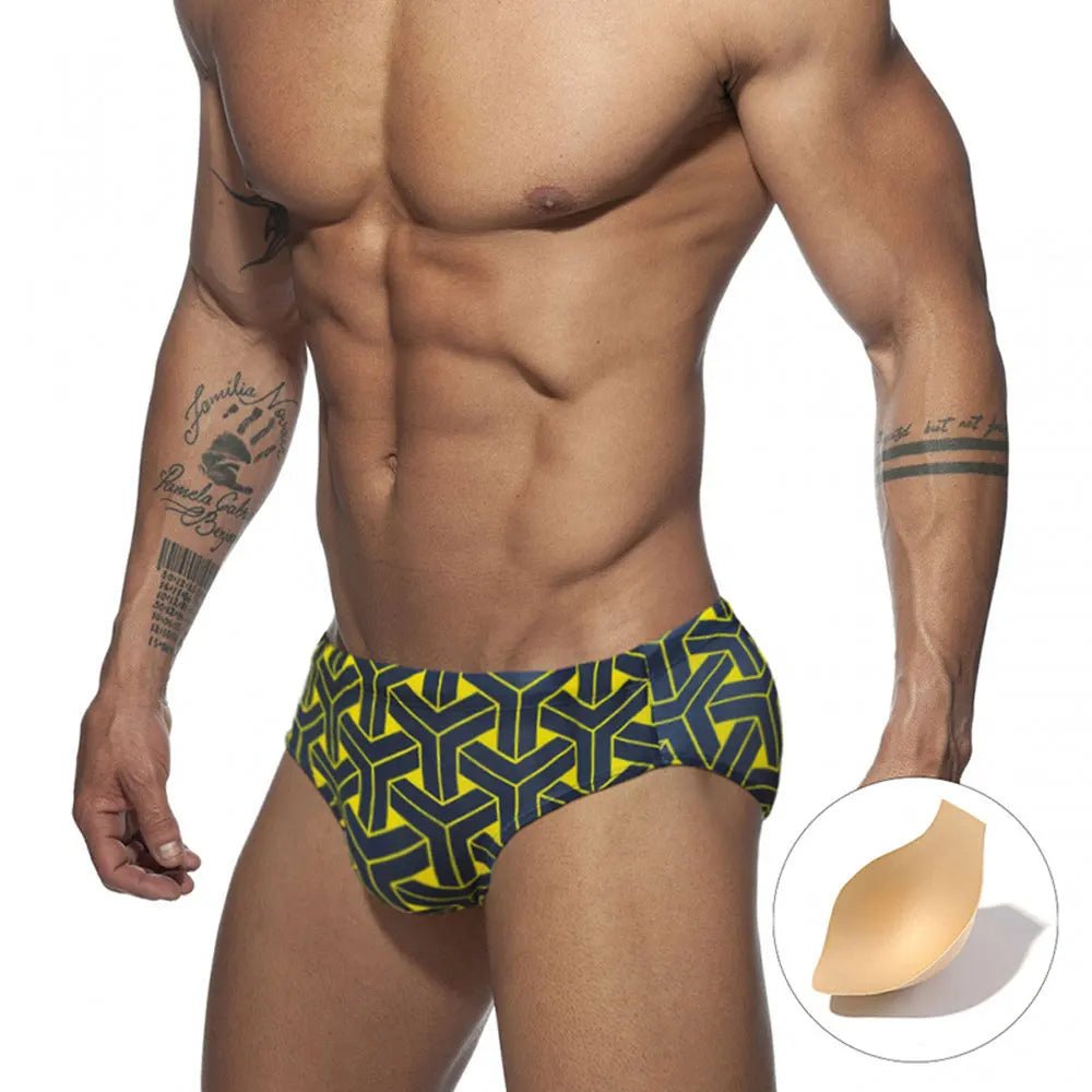 UXH Men's Swim Briefs Swimsuit - WOWihte