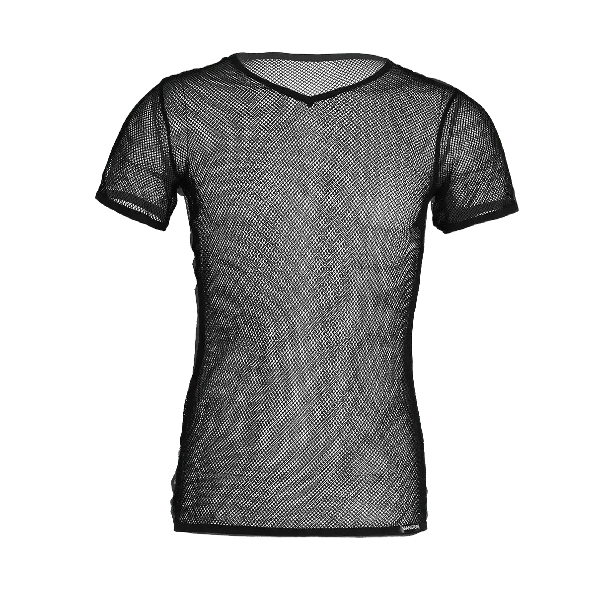 V - Neck Mesh Cycling Shirt - WOWihte