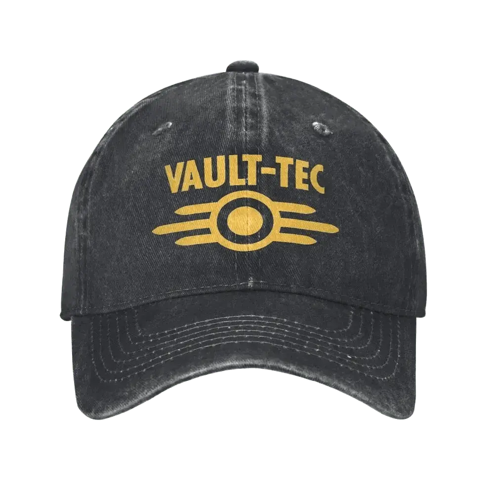 Vault - Tec Logo Gaming Baseball Cap - WOWihte