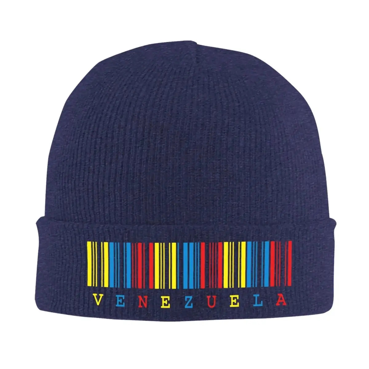 Venezuela Barcode Pattern Beanie Hat - WOWihte