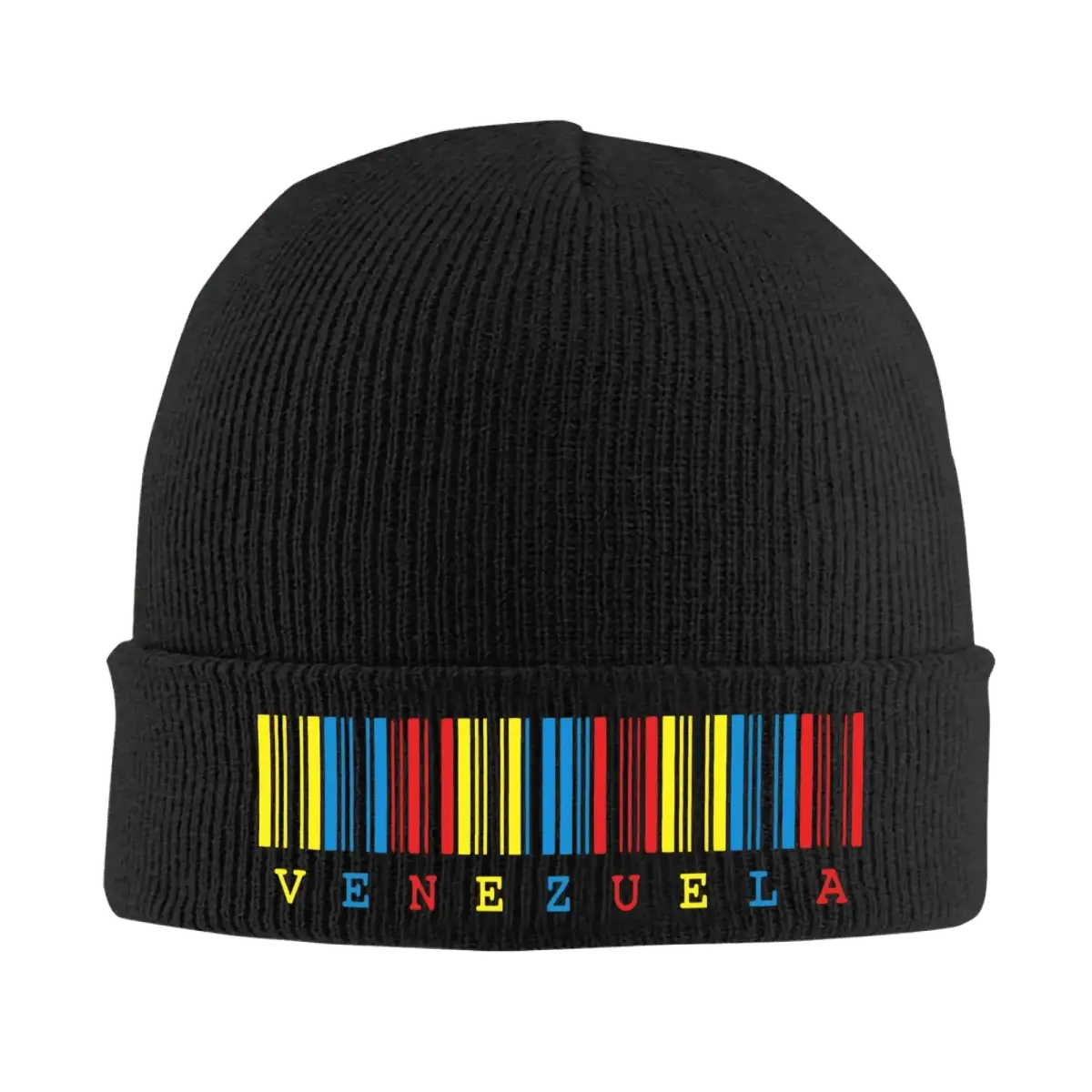 Venezuela Barcode Pattern Beanie Hat - WOWihte