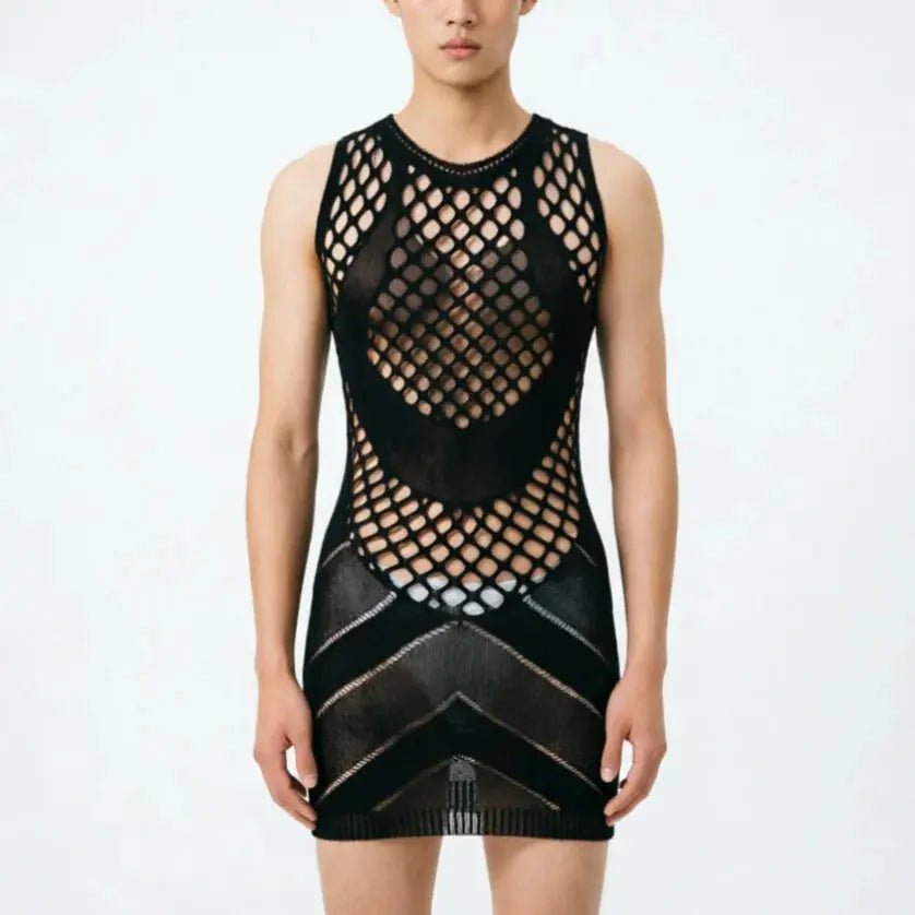 Vibrant Fishnet Mesh Top - WOWihte