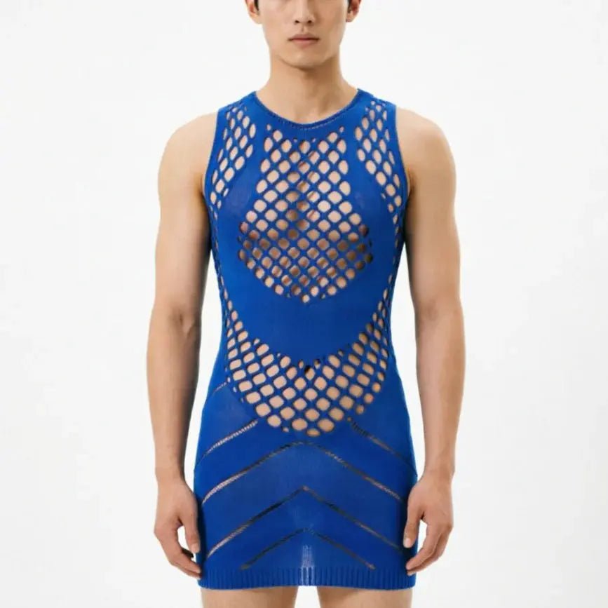 Vibrant Fishnet Mesh Top - WOWihte