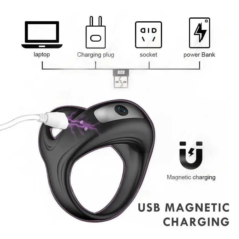 Vibrating Cock Ring Trio - WOWihte