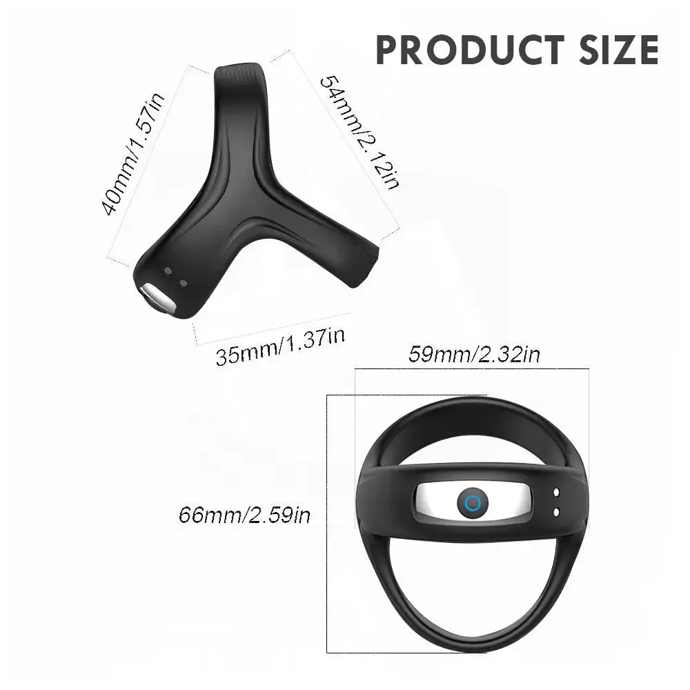 Vibrating Cock Ring Trio - WOWihte