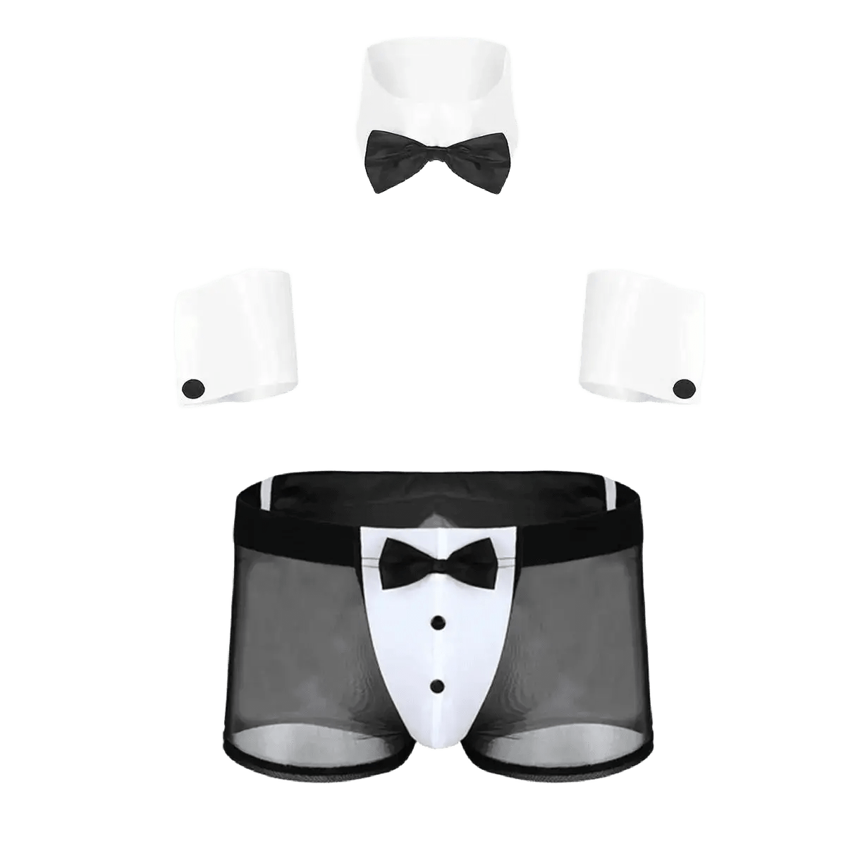 Waiter Costume Lingerie Set - WOWihte