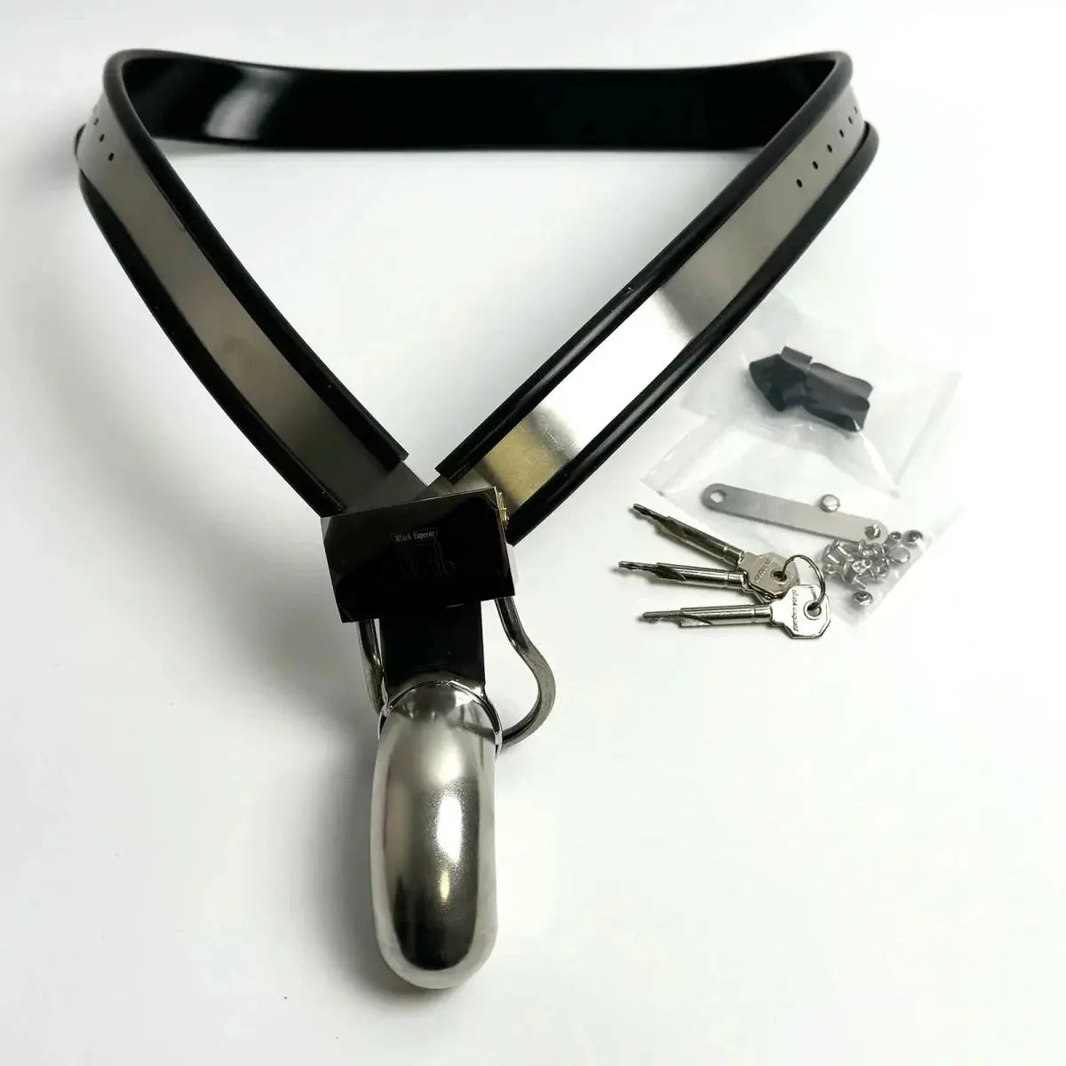 Wearable Chastity Belt with Cage - WOWihte