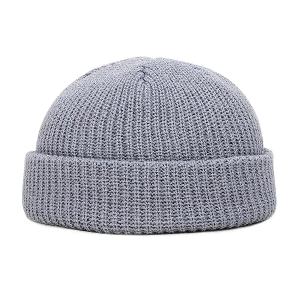 Winter Warm Beanies Casual Short Thread Hip Hop Hat Adult Men Female Wool Knitted Skull Cap Elastic Unisex - WOWihte