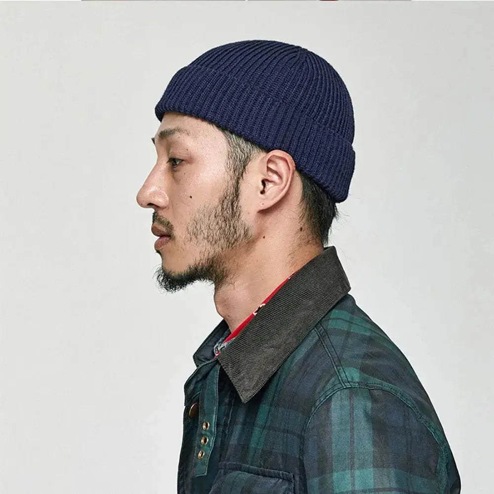 Winter Warm Beanies Casual Short Thread Hip Hop Hat Adult Men Female Wool Knitted Skull Cap Elastic Unisex - WOWihte