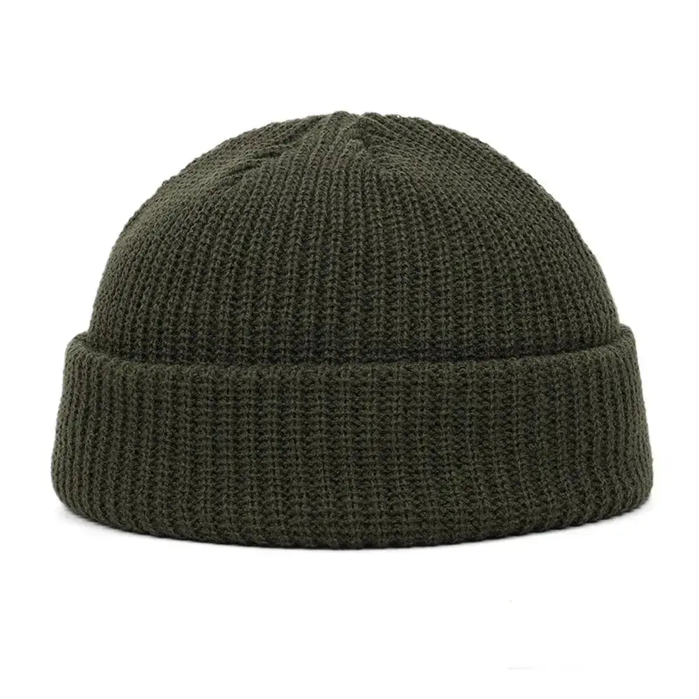 Winter Warm Beanies Casual Short Thread Hip Hop Hat Adult Men Female Wool Knitted Skull Cap Elastic Unisex - WOWihte
