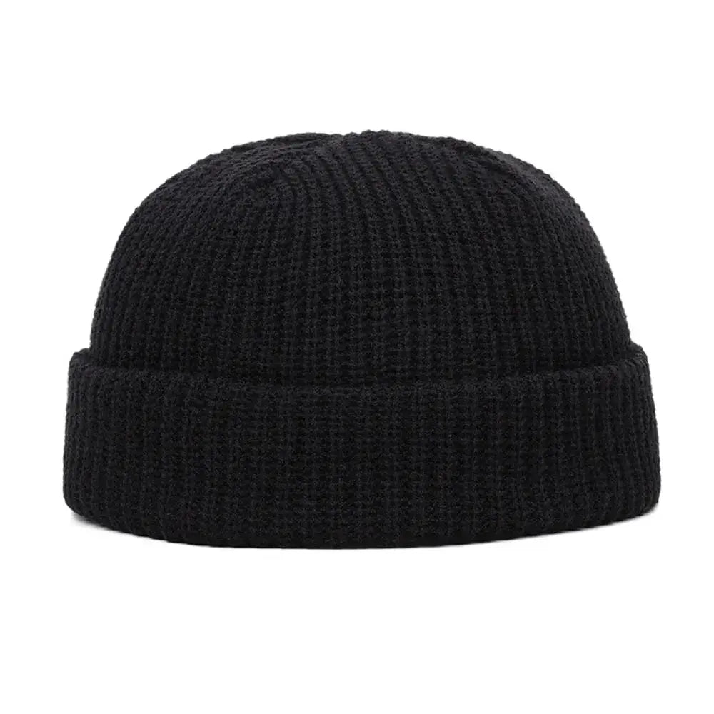 Winter Warm Beanies Casual Short Thread Hip Hop Hat Adult Men Female Wool Knitted Skull Cap Elastic Unisex - WOWihte