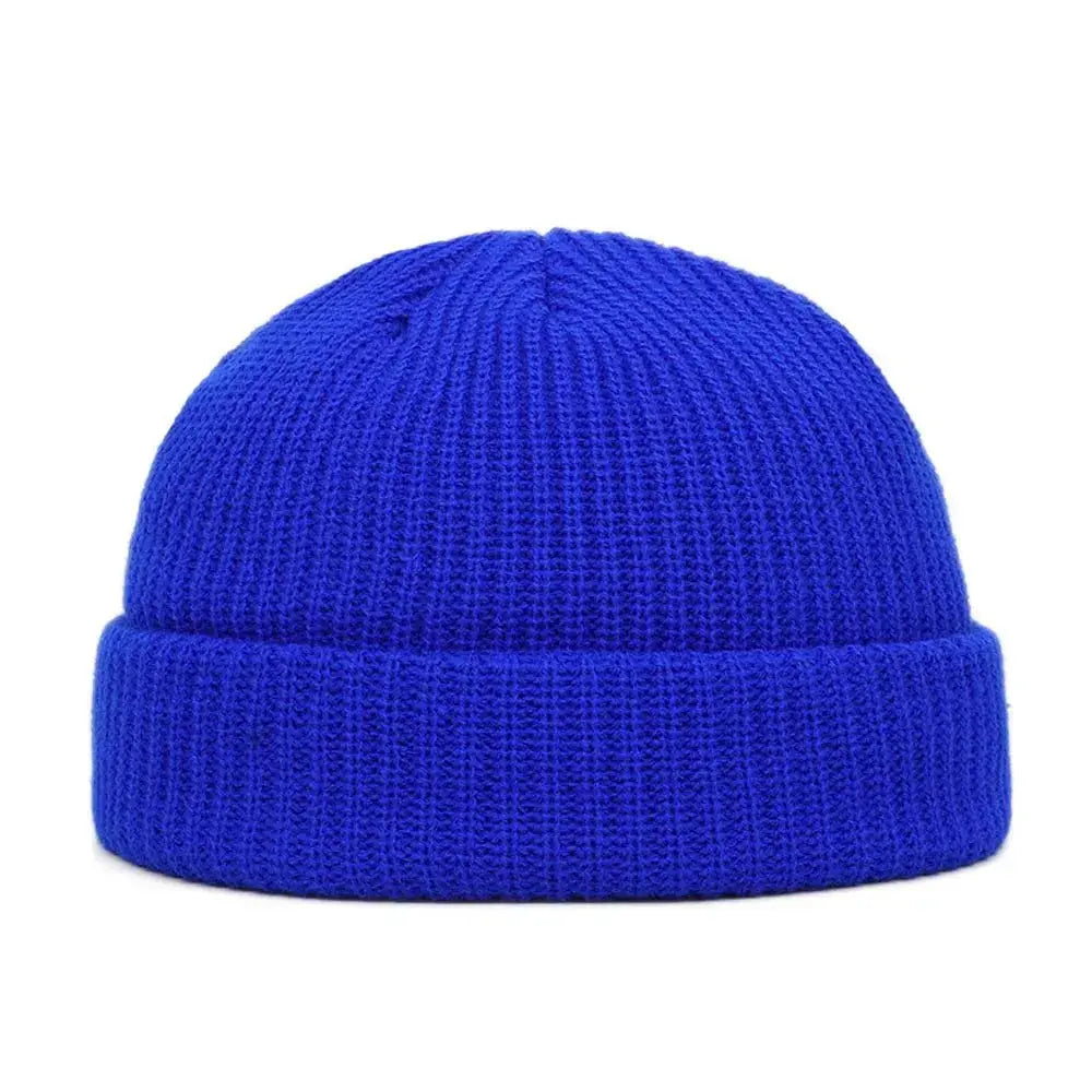 Winter Warm Beanies Casual Short Thread Hip Hop Hat Adult Men Female Wool Knitted Skull Cap Elastic Unisex - WOWihte