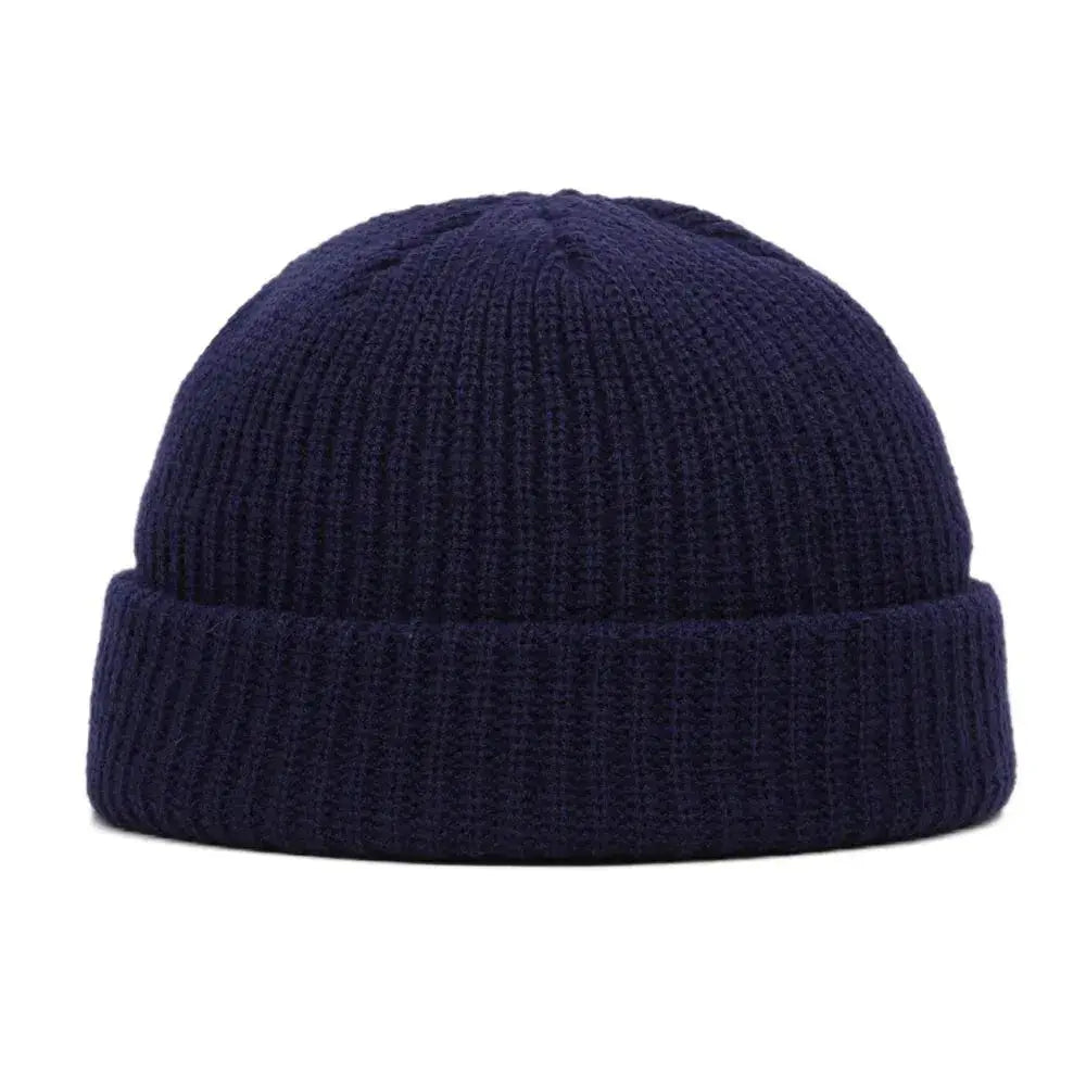 Winter Warm Beanies Casual Short Thread Hip Hop Hat Adult Men Female Wool Knitted Skull Cap Elastic Unisex - WOWihte
