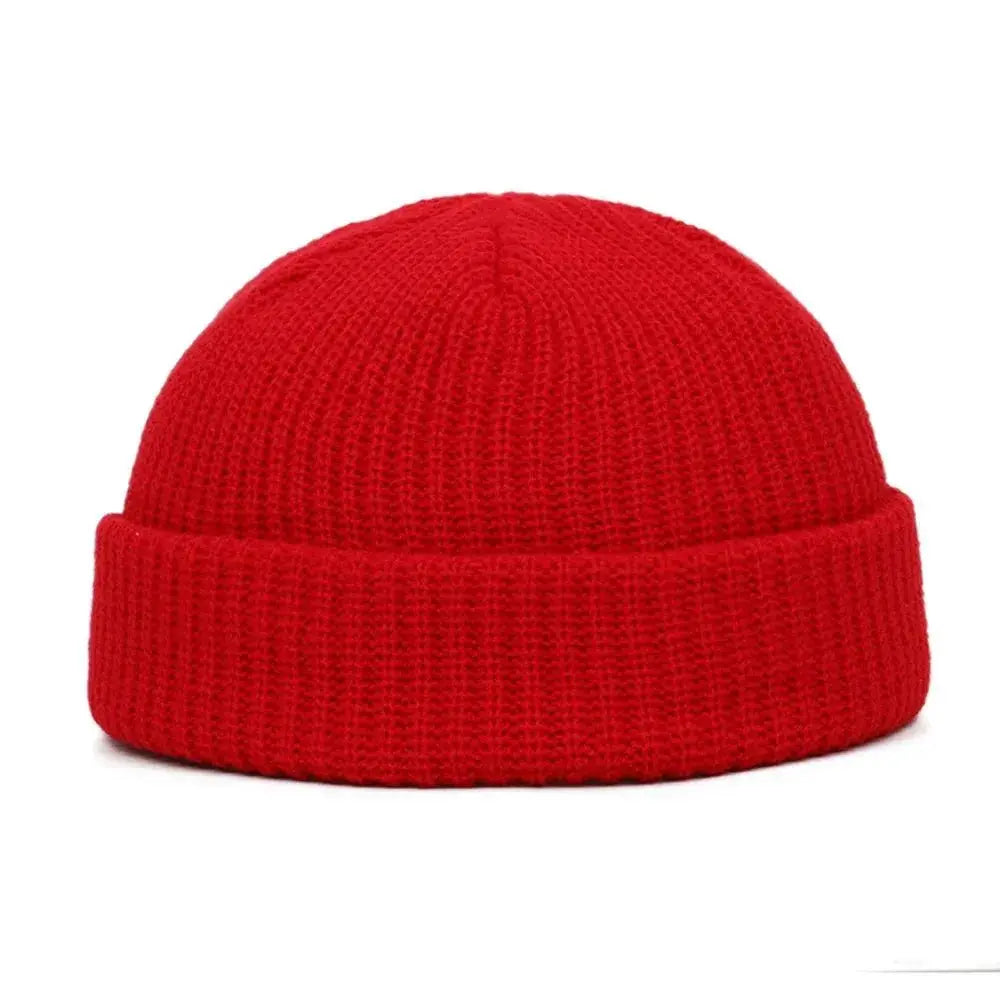 Winter Warm Beanies Casual Short Thread Hip Hop Hat Adult Men Female Wool Knitted Skull Cap Elastic Unisex - WOWihte