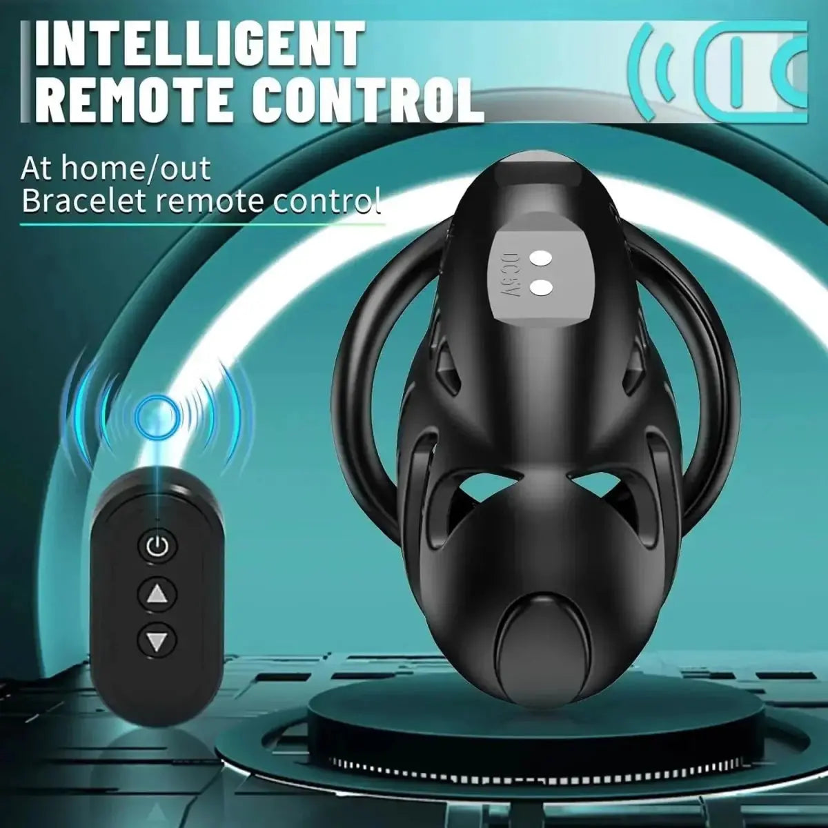 Wireless Remote Shock Chastity Cage - WOWihte