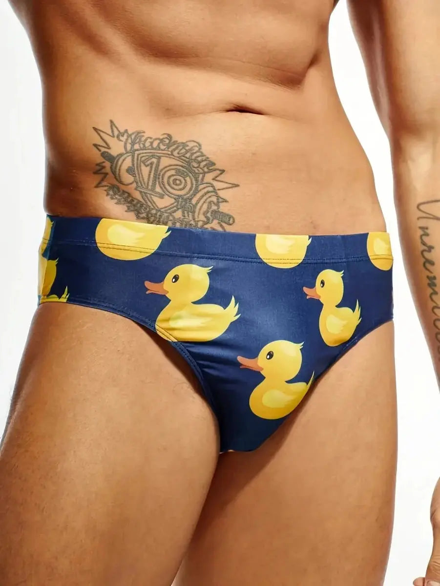 Yellow Duck Quick - Dry Swim Briefs - WOWihte
