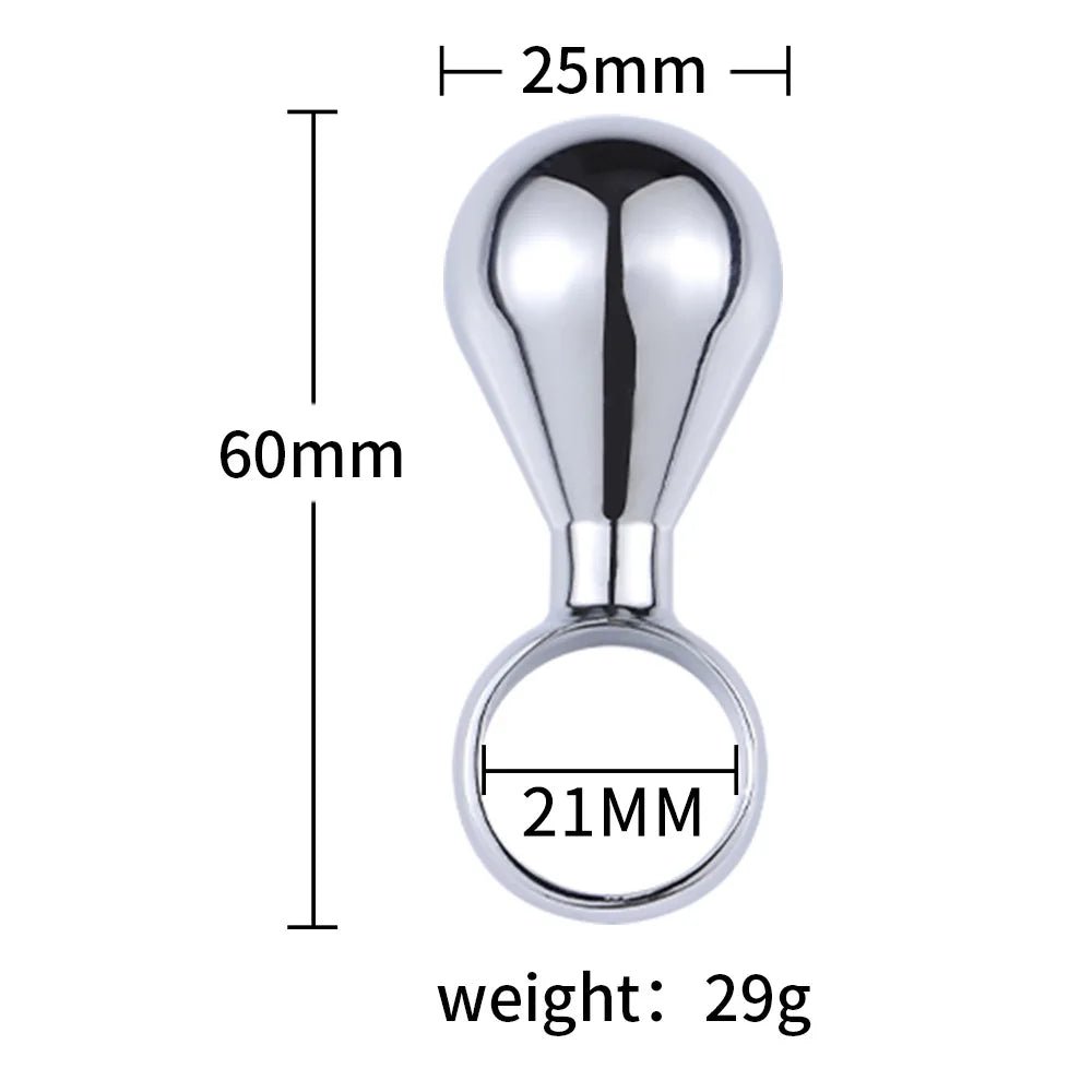 YUKUI Metal Anal Plug Trainer - WOWihte
