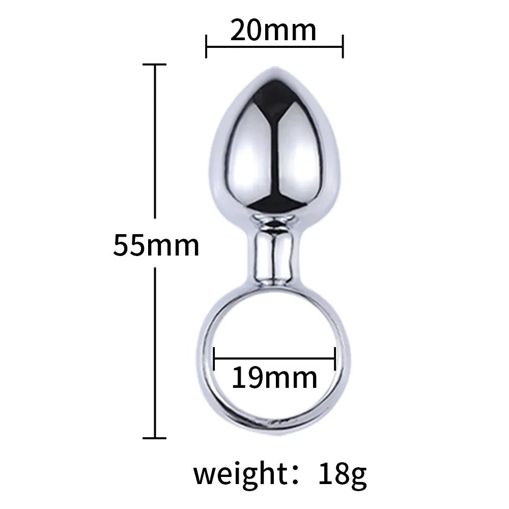 YUKUI Metal Anal Plug Trainer - WOWihte