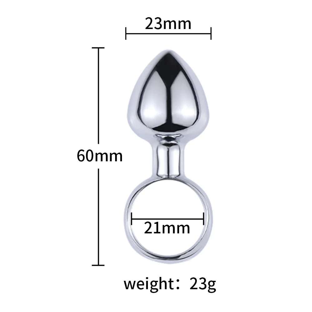 YUKUI Metal Anal Plug Trainer - WOWihte