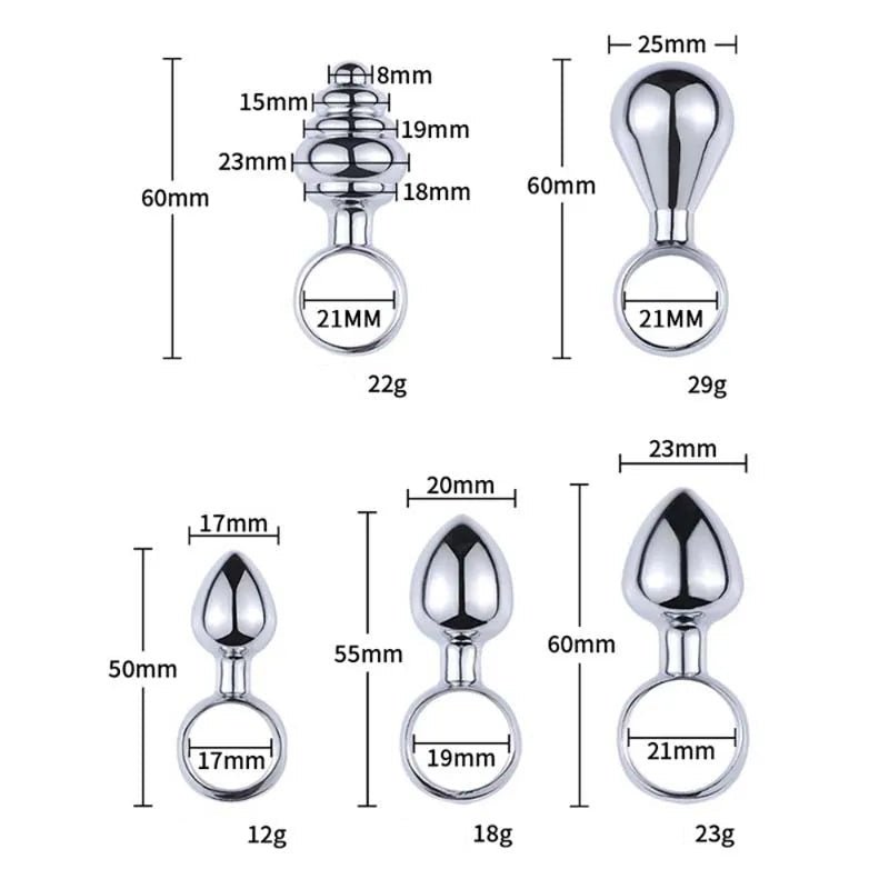YUKUI Metal Anal Plug Trainer - WOWihte